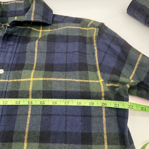 Polo Ralph Lauren Green and Blue Plaid Fringe Midi Shirt Dress,  Size 2 NWOT - Picture 8 of 16